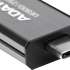 Флешка USB (Type-C) A-Data UE800 256ГБ, USB3.2, серебристый [aeli-ue800-256g-csg]